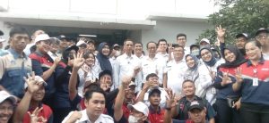 Kegiatan Bazar Sembako Murah di rusun Nagrak Lapangan Tower 4 & 5 Cilincing Kelurahan Cilincing Kecamatan Cilincing Jakarta Utara