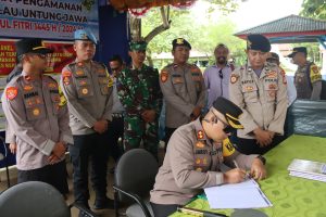 Kapolres Kepulauan Seribu cek Pos PAM dan Pastikan Kesiapan pengamanan Jelang Idul Fitri 1445 H
