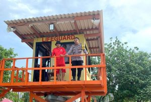 Personil Polsek Pademangan Laksanakan Pam Obyek Wisata Pantai Ancol