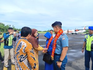 Penyambutan Danlanal Simeulue