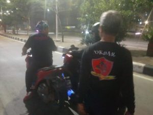 Giat Polsek Koja Adakan penertipan  dan  juga pemeriksaan  Surat-surat Kendaraan Roda Dua serta  Kejahatan Jalanan