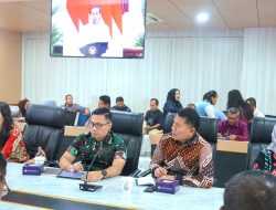 Asrena Danlantamal I Ikuti Rakornas Pengendalian Inflasi Tahun 2024 Melalui Vicon