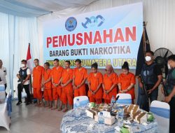 Aspotmar Danlantamal I Ikuti Kegiatan Pemusnahan Barang Bukti Narkoba Melalui Vicon