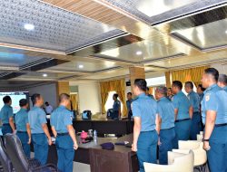 Perwira Pertama Korps Pelaut Lantamal I Ikuti FGD Pembinaan Korps Pelaut Tahun 2024 Melalui Vicon