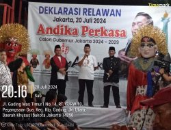 Para Ketua Relawan “TEMANDIKA” Deklarasikan Andika Perkasa Sebagai Cagub DKJ