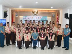 Komandan Lanal Bandung Beri Pengarahan Pencapaian Tanda Kwalifikasi Khusus Pembina Kepada Gerakan Pramuka Kwartir Cabang Cianjur