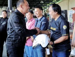 Dorong Perilaku Tertib Berlalu Lintas, Jasa Raharja Bersama Komunitas Motor Tomohon Gelar Safety Riding dan Pembersihan Rambu Lalu Lintas