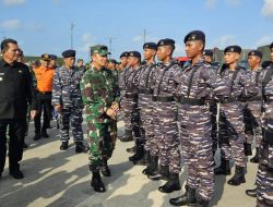 Danlanal Bintan Turut Hadir Dalam Apel Siaga Bersama Korem 033/WP, Perkuat Koordinasi dan Respon Cepat Saat Bencana