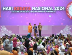 Presiden RI Joko Widodo (Jokowi) dan Ibu Iriana menghadiri Peringatan Hari Kebaya Nasional yang diselenggarkan di Istora Senayan Gelora Bung Karno, Jakarta, Rabu (24/07/2024)