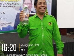 Pencalonan Ridwan Kamil – Suswono Sebagai Cagub – Cawagub Mendapat Dukungan Penuh dari PH DPC PPP Bidang Pariwisata H. Agus Salam