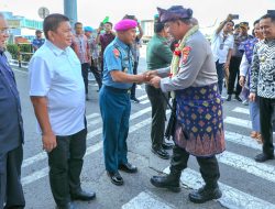 Danlantamal I Sambut Kedatangan Kapolda Sumut Yang Baru