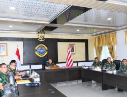 Danlantamal I Ikuti Pengarahan Pangkoarmada RI Melalui Vicon