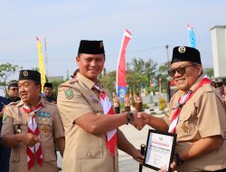 DANLANAL DUMAI PIMPIN APEL BESAR HARI PRAMUKA KE-63 TAHUN 2024 TINGKAT KWARTIR KOTA DUMAI