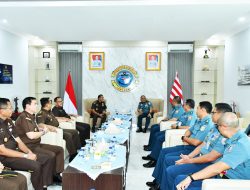 DANLANTAMAL I TERIMA KUNJUNGAN SEKRETARIS JAKSA AGUNG MUDA PIDANA MILITER