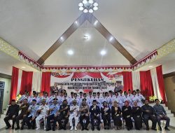 26 ORANG SISWA PASKIBRAKA BINTAN YANG AKAN MENGIBARKAN BENDERA DI LAPANGAN MAKO LANAL BINTAN DIKUKUHKAN