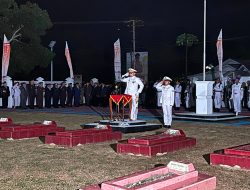 Komandan Lanal Dabo Singkep Bertindak Selaku Irup AKRS Pada HUT RI Ke-79 Tahun 2024