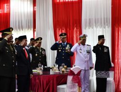 Danlanal Sabang Menyaksikan Secara Virtual Detik-Detik Proklamasi Kemerdekaan RI Ke-79