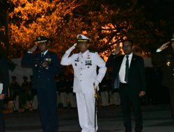 Danlanal Sabang Hadiri Apel Kehormatan dan Renungan Suci (AKRS) HUT RI Ke-79