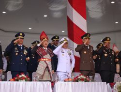 DANLANTAMAL I HADIRI UPACARA HUT KE-79 KEMERDEKAAN RI