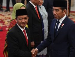 Bahlil Lahadalia Memastikan Tidak Ada Konflik Kepentingan Usai Dirinya Dilantik Menteri (ESDM) Oleh Presiden Joko Widodo Di Istana Negara, Jakarta, Senin (19/8/2024).