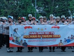 Gabungan Polwan Mabes Polri Dan Polda Metro Gelar Aksi Simpatik Di HUT Ke-76