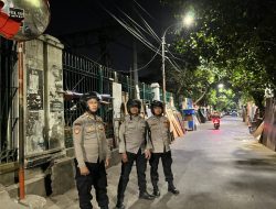 Rutin Patroli Strong Points Unit Samapta Polsek Johar Baru Antisipasi Tawuran di Sepanjang Jalan Pulo Gundul Tanah Tinggi