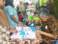 Patroli Dialogis Bhabinkamtibmas Galur bersama Satpol PP., Monitoring Kegiatan Posyandu Lansia di Pos Sekretariat RW 03