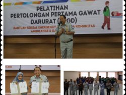 Jasa Raharja Cabang Utama Jakarta Mengadakan Pelatihan Pertolongan Pertama Gawat Darurat kepada Komunitas Relawan Ambulance dan Ojek Online (Ojol)