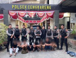 Tim Patroli Polres Metro Jakarta Barat Gagalkan Tawuran, 8 Remaja Diamankan Berikut Sajam Celurit dan Panah