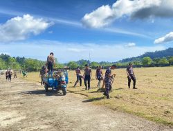 Danlanal Terjunkan Prajurit Lanal Simeulue Gelar Gotong Royong Persiapan Hari Sumpah Pemuda 2024