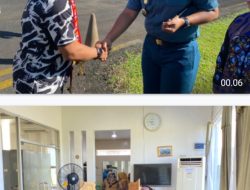 Danlanal Simeulue Sambut Kedatangan Kasdam Iskandar Muda di Lasikin