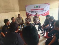 Polsek Sunda Kelapa Ngopi Kamtibmas di UPPP Muara Angke Cegah Tawuran dan Pilkada Aman