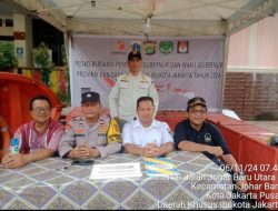 Monitoring Pemilukada Aman dan Damai Bhabinkamtibmas di Posko Bersama Pilkada Kelurahan Johar Baru