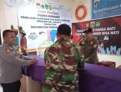 Sinergitas Tiga Pilar Dalam Pengamanan Gudang Logistik Pilkada Kecamatan Cempaka Putih