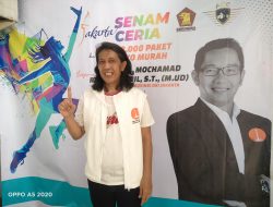 Senam Ceria Jakarta dan Sembako Murah bersama  S.Andyka Ketua DPC Gerindra Jakarta Utara