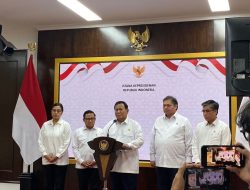 Prabowo Menyampaikan Terima Kasih Kepada Menteri-Menteri Bidang Ekonomi di Kabinet Merah Putih