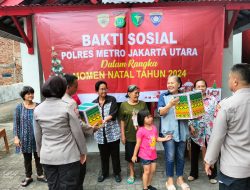 Polres Metro Jakarta Utara Gelar Bakti Sosial Perayaan Natal 2024