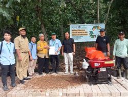 Apical Wujudkan Pengadaan Mesin Pencacah Daun Sampah Organik Untuk Hutan Kota Rawamalang Jakarta Utara