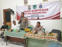 Kapolsek Koja Gelar Program Cooling System Ngopi Kamtibmas di Pos Satkamling RW 05 Lagoa, Ajak Warga Ciptakan Wilayah Yang Aman dan Kondusif
