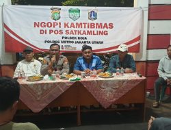 Kapolsek Koja Gelar Program Cooling System “Ngopi Kamtibmas di Pos Satkamling RW 015 Lagoa