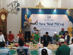 Kapolsek Kelapa Gading Hadiri Peringatan Isra Miraj di Masjid Jami Baitul Jannah