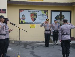 Upacara Kenaikan Pangkat di Polres Metro Jakarta Utara