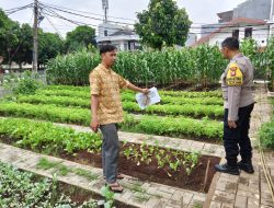 Polsek Kelapa Gading Bersama Warga Manfaatkan Lahan Tidur untuk Ketahanan Pangan