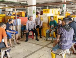 Kegiatan Bintibmas Binmas Polsek Kawasan Muara Baru, Cagah Gangguan Kamtibmas