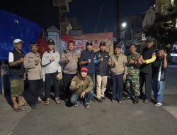 Bhabinkamtibmas Kelurahan Lagoa Bersama Tiga Pilar Gelar Patroli dan Pemasangan Spanduk Anti Tawuran