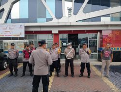 Polsek Koja Gelar Apel Pengamanan Aksi Unjuk Rasa LSM Pemuda Utara di Pos 9 Jakarta Utara