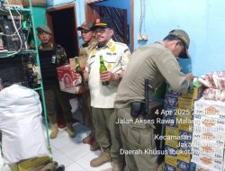 Satpol PP Jakarta Utara,Tertibkan Toko Kelontong Jual Miras tanpa Ijin