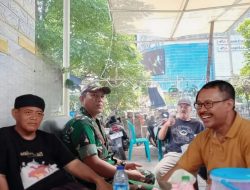 Jalin Silaturahmi Pasca Lebaran, Babinsa Koramil 03/GP Pelda Kiki Andi Winata Komsos Bersama Tomas, Toga dan Warga Binaan