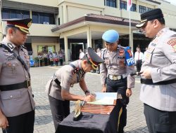 Kapolres Pelabuhan Tanjung Priok Pimpin Sertijab Wakapolres dan Kasat Samapta