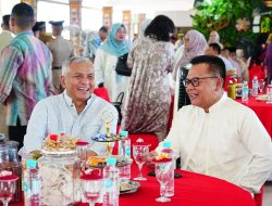 Kapolda Kaltim Bersilaturahmi dengan Pangdam VI/Mulawarman dalam Halal Bihalal Idulfitri 1446 H